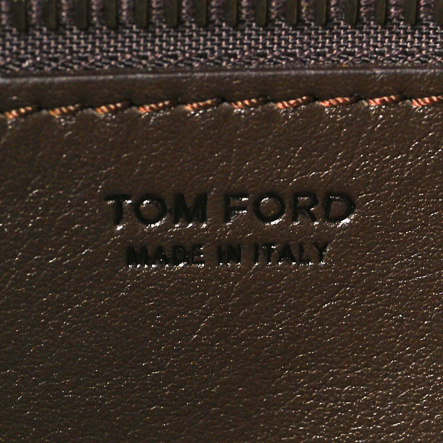 Tom Ford Calfskin Natalia Tote Dark Brown 6 of 9