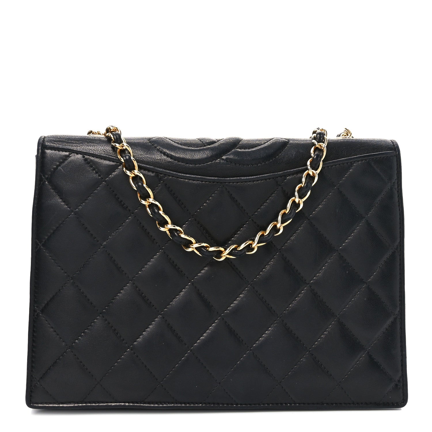 Chanel Lambskin Quilted CC Small Single Flap Black 1 of 12