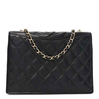 Chanel Lambskin Quilted CC Small Single Flap Black 1 of 12