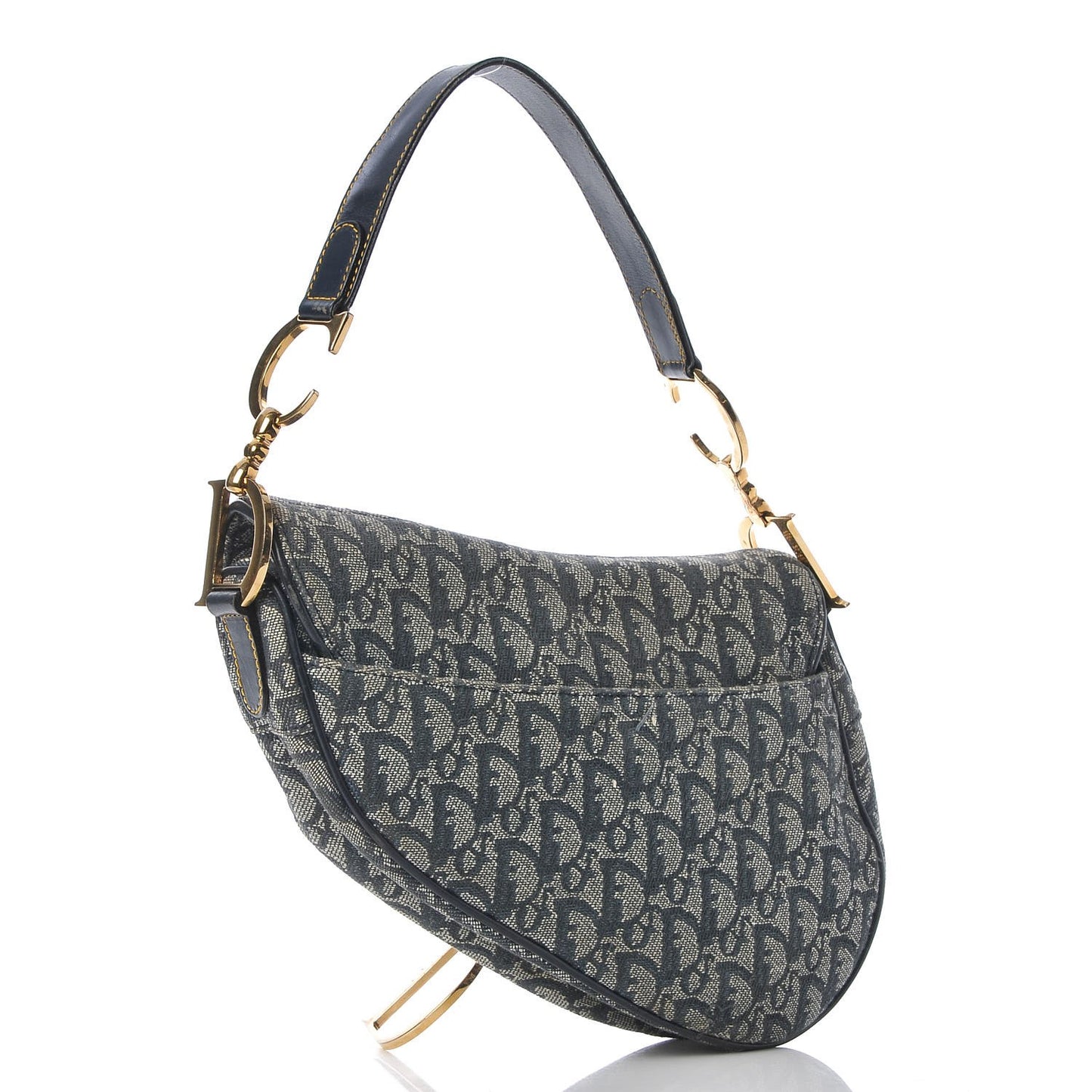 Monogram Saddle Bag Blue