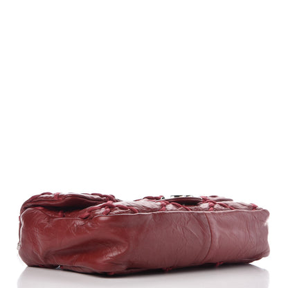 Chanel Calfskin Medium Ultra Stitch Flap Dark Red 4 of 9