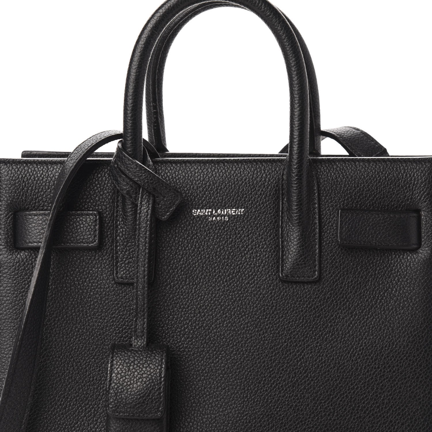 Saint Laurent Grained Calfskin Nano Sac De Jour Black 10 of 10