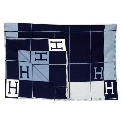 Hermes Wool Cashmere Signature Avalon Blanket Caban Ecru 4 of 5
