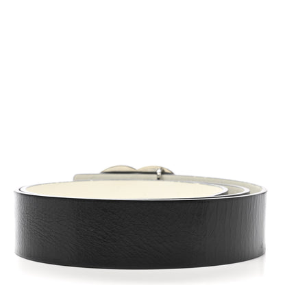 Chanel Patent Calfskin CC Reversible Belt 90 Black White 2 of 4
