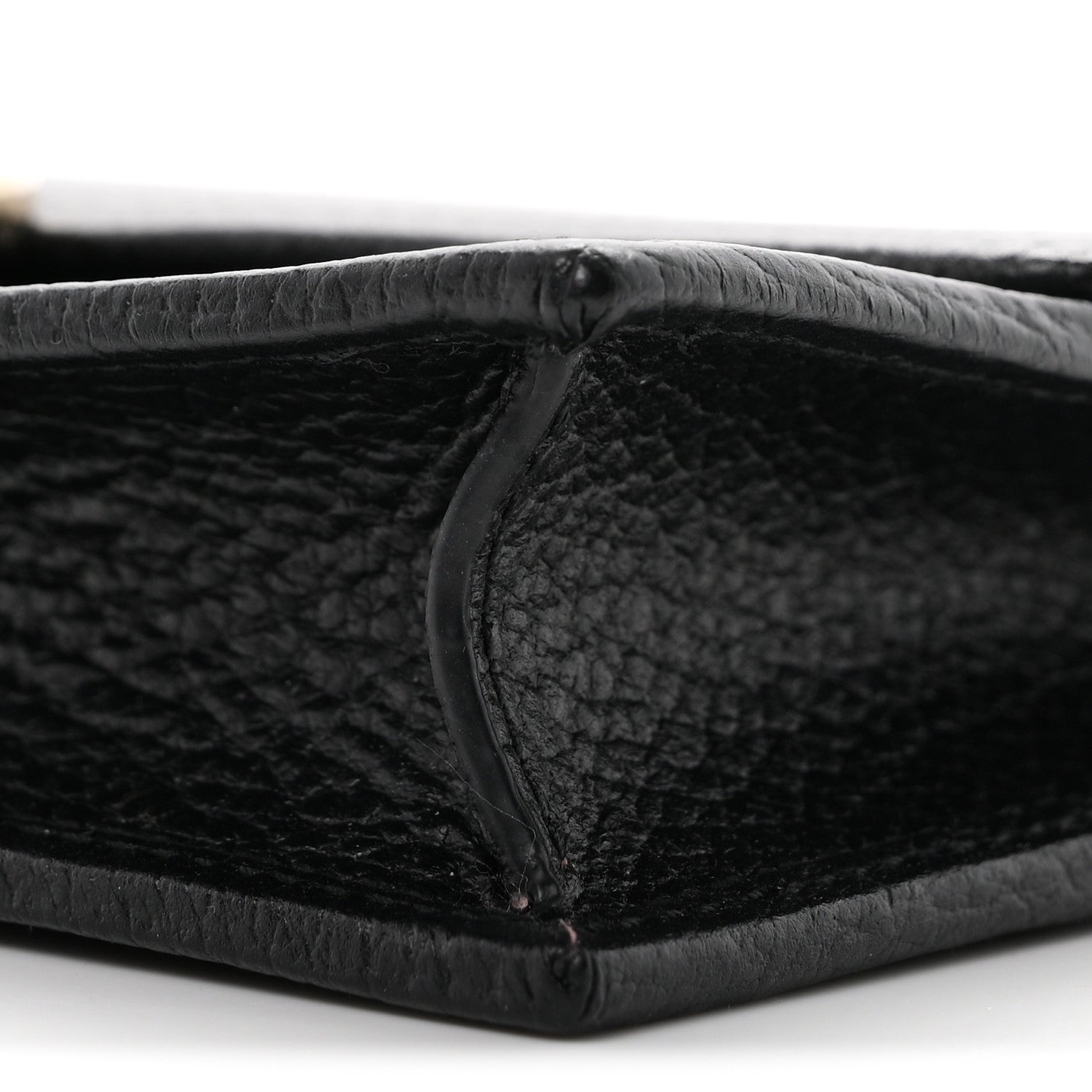 Gucci Dollar Calfskin Interlocking G Chain Wallet Black 9 of 10