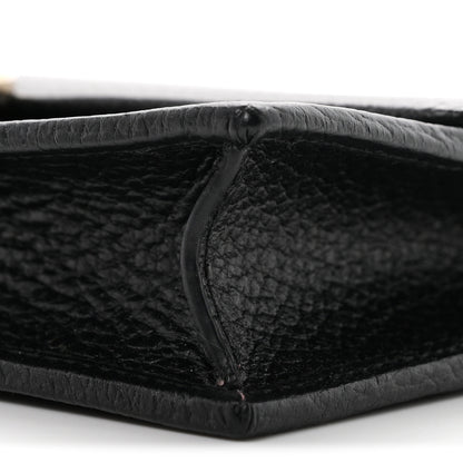 Gucci Dollar Calfskin Interlocking G Chain Wallet Black 9 of 10