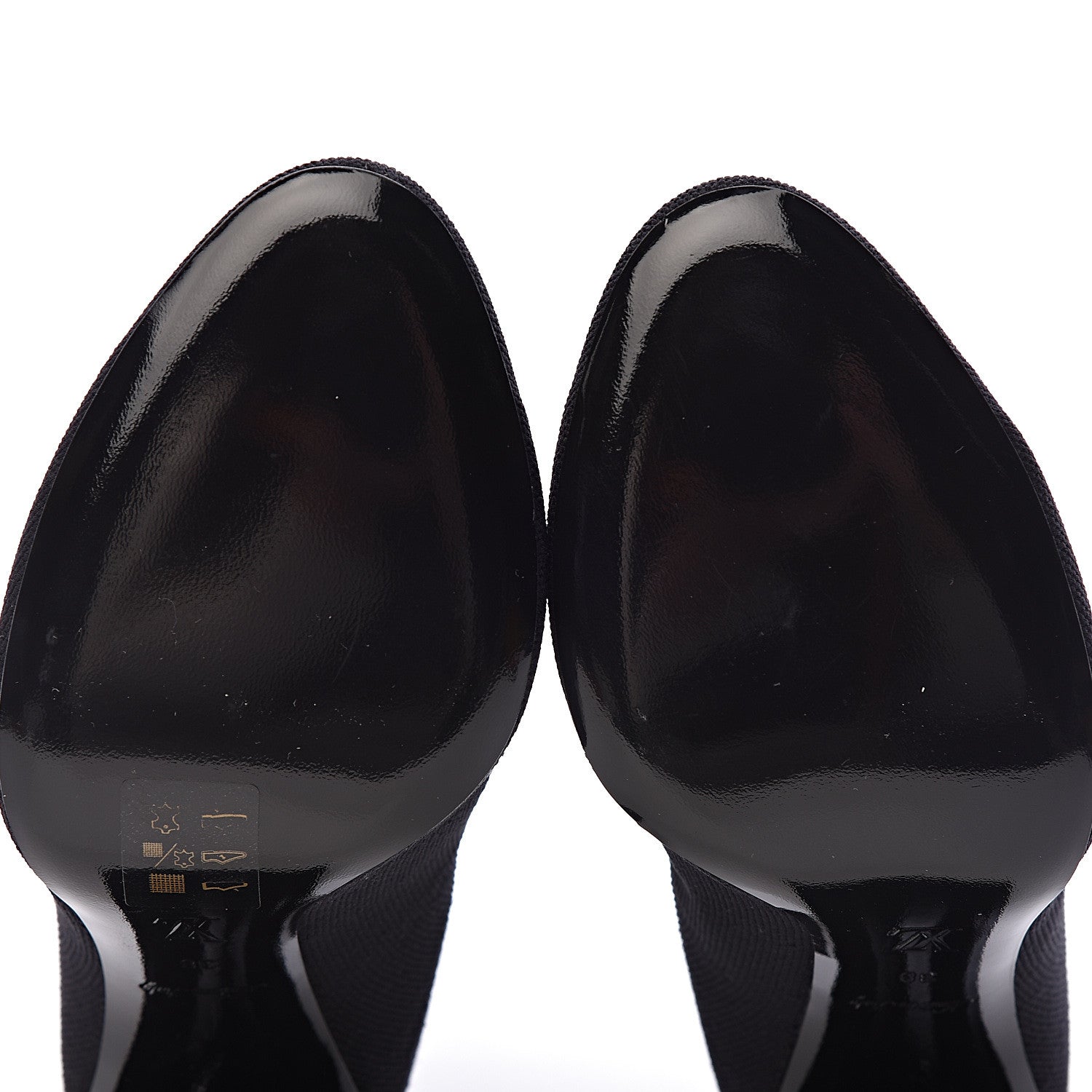 Louis Vuitton Stretch Fabric LV Black Heart Sock Ankle Boots 38 Black 8 of 8