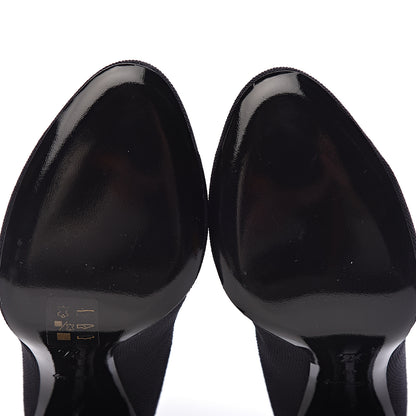 Louis Vuitton Stretch Fabric LV Black Heart Sock Ankle Boots 38 Black 8 of 8
