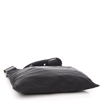 Prada Tessuto Nylon Small Flat Messenger Bag Black 4 of 10