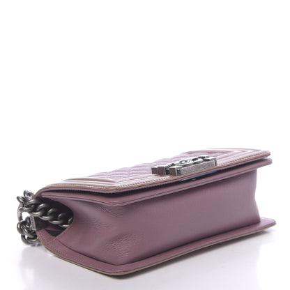 Chanel Goatskin Quilted Patent Small Duo Boy Flap Pink 4 of 10