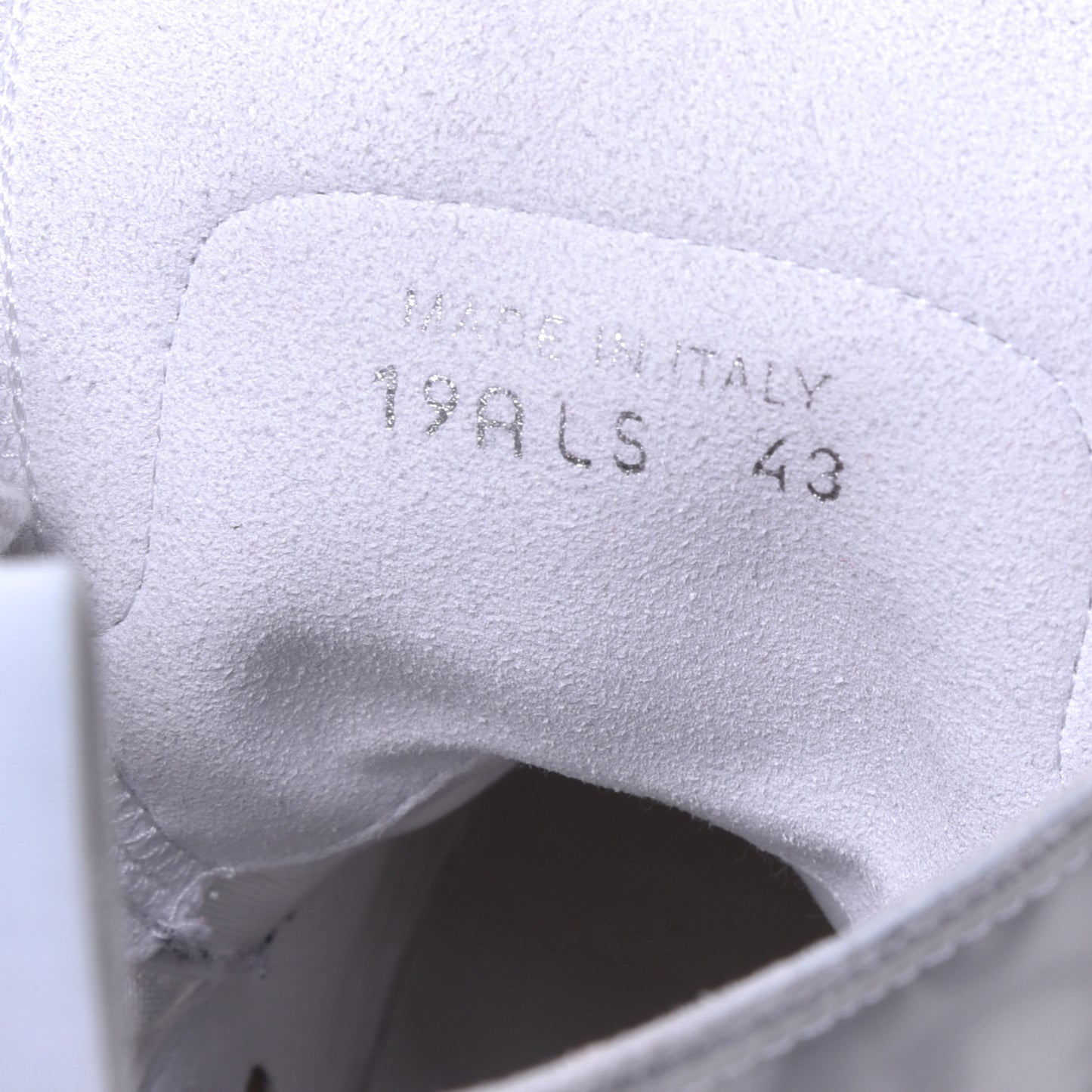 Technical Canvas Oblique Mens B23 High Top Sneakers 43 White Black