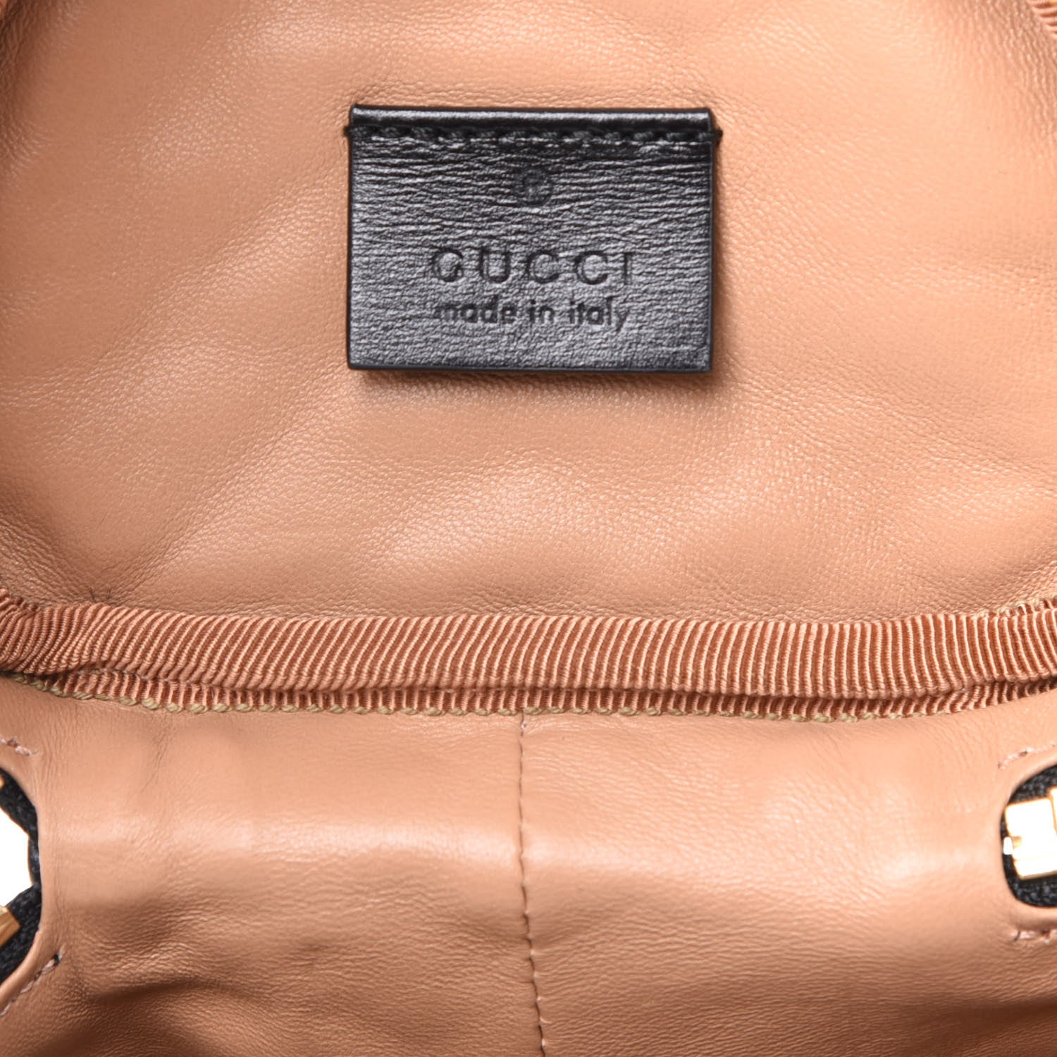 Gucci Calfskin Trapuntata Zumi Belt Bag Black 7 of 10