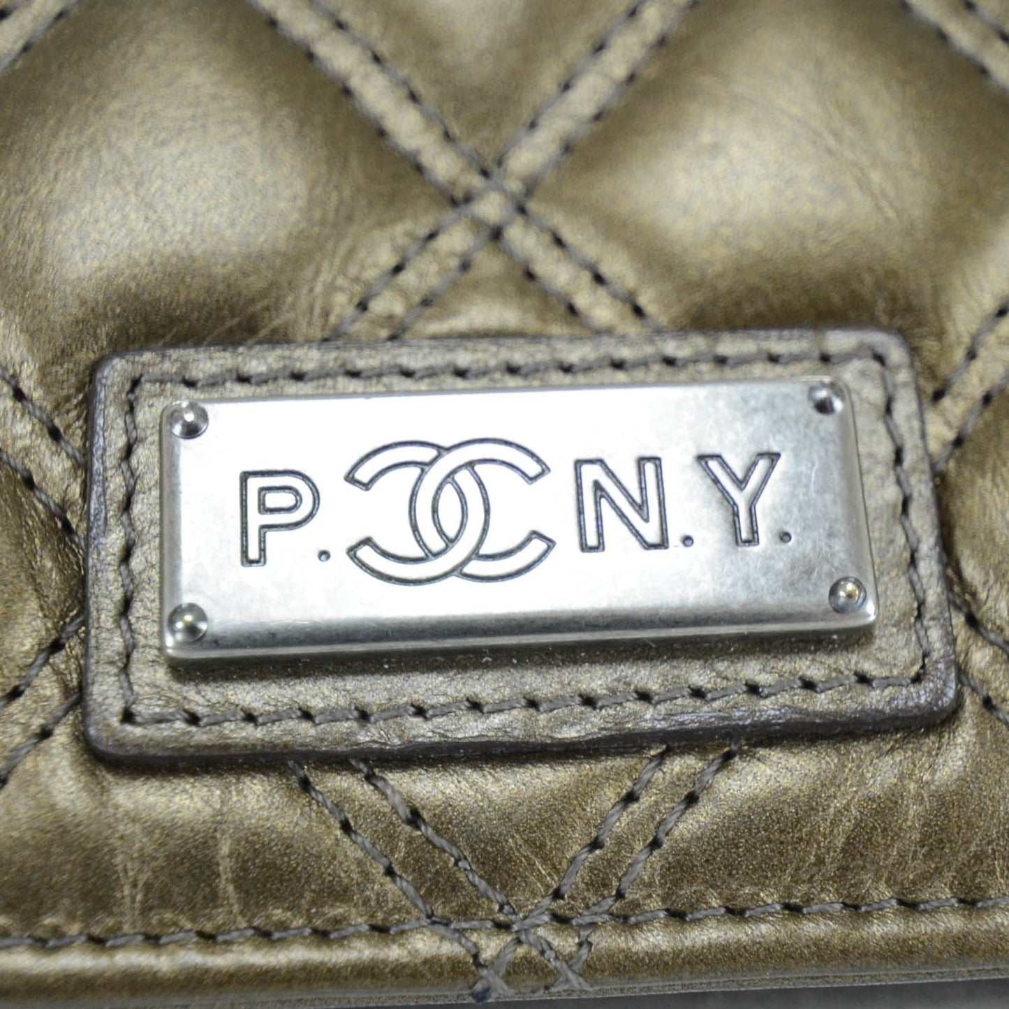 Distressed Calfskin Paris New York PNY Wallet