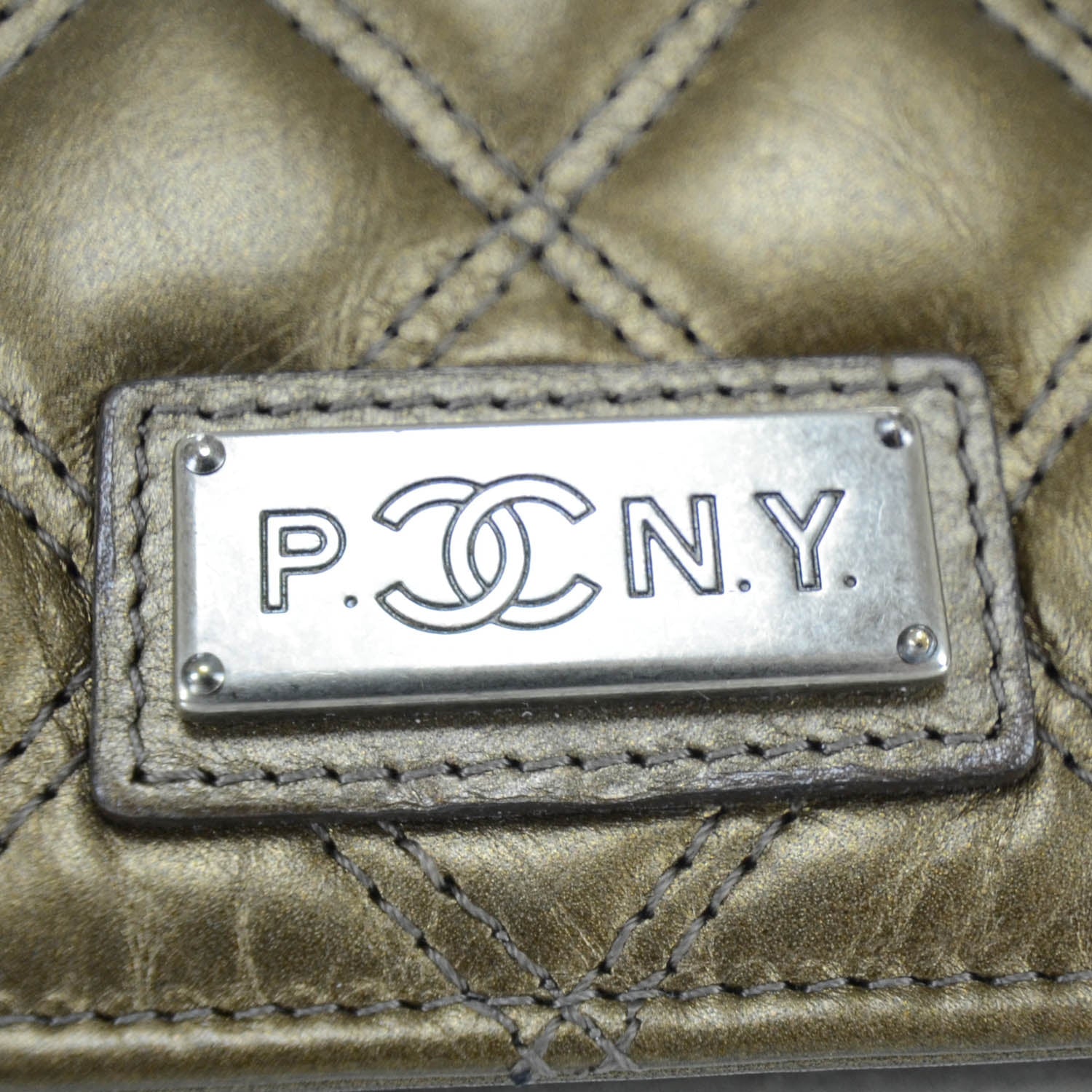 Chanel Distressed Calfskin Paris New York PNY Wallet 9 of 9