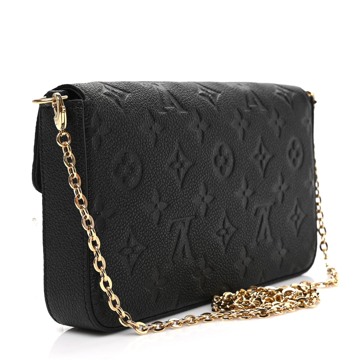 Louis Vuitton Empreinte Pochette Felicie Chain Wallet Black 2 of 6