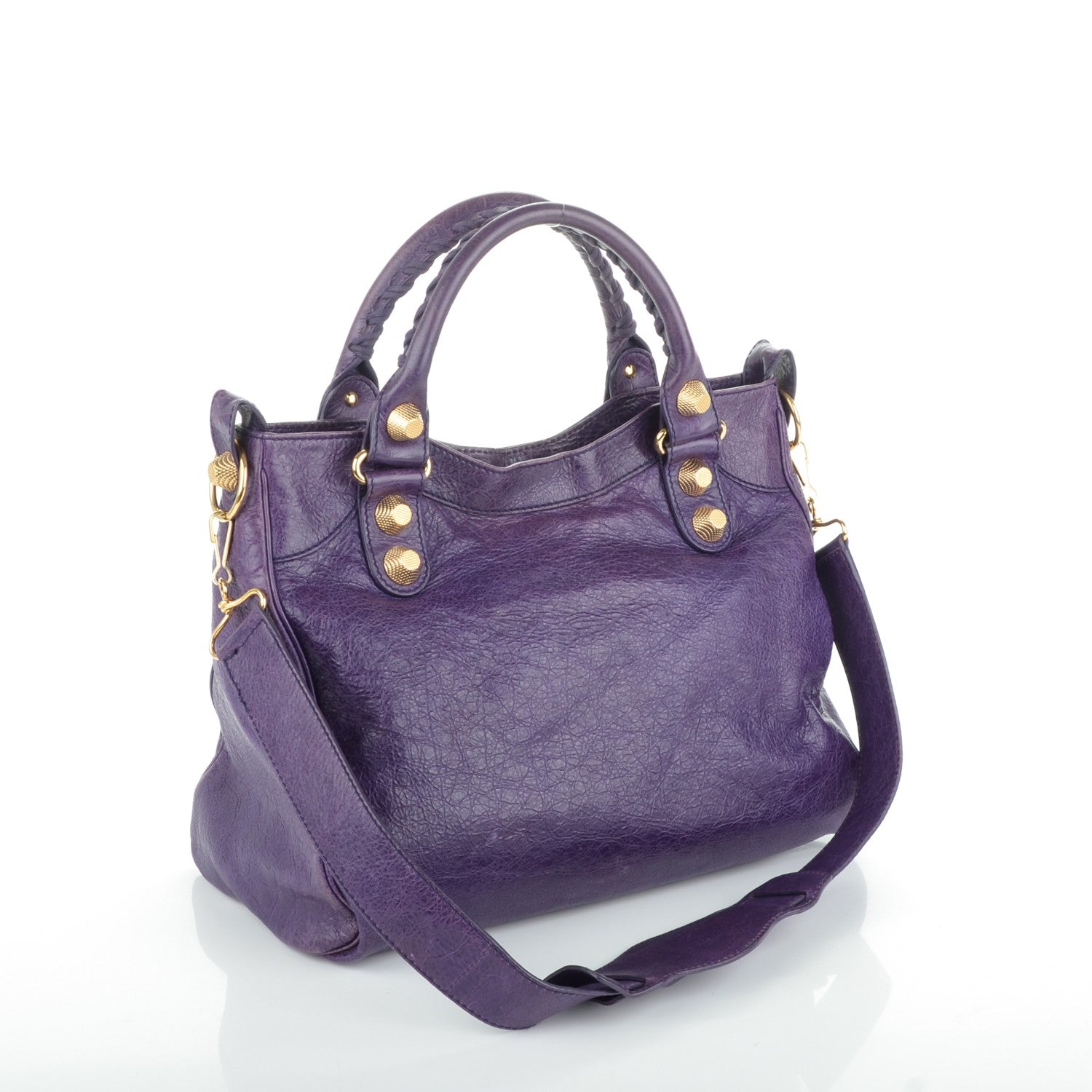 Balenciaga Agneau Giant 21 Gold Hardware Velo Dark Violet 3 of 7