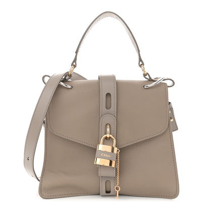 Chloe Grained Calfskin Medium Aby Day Shoulder Bag Motty Grey 1 of 12