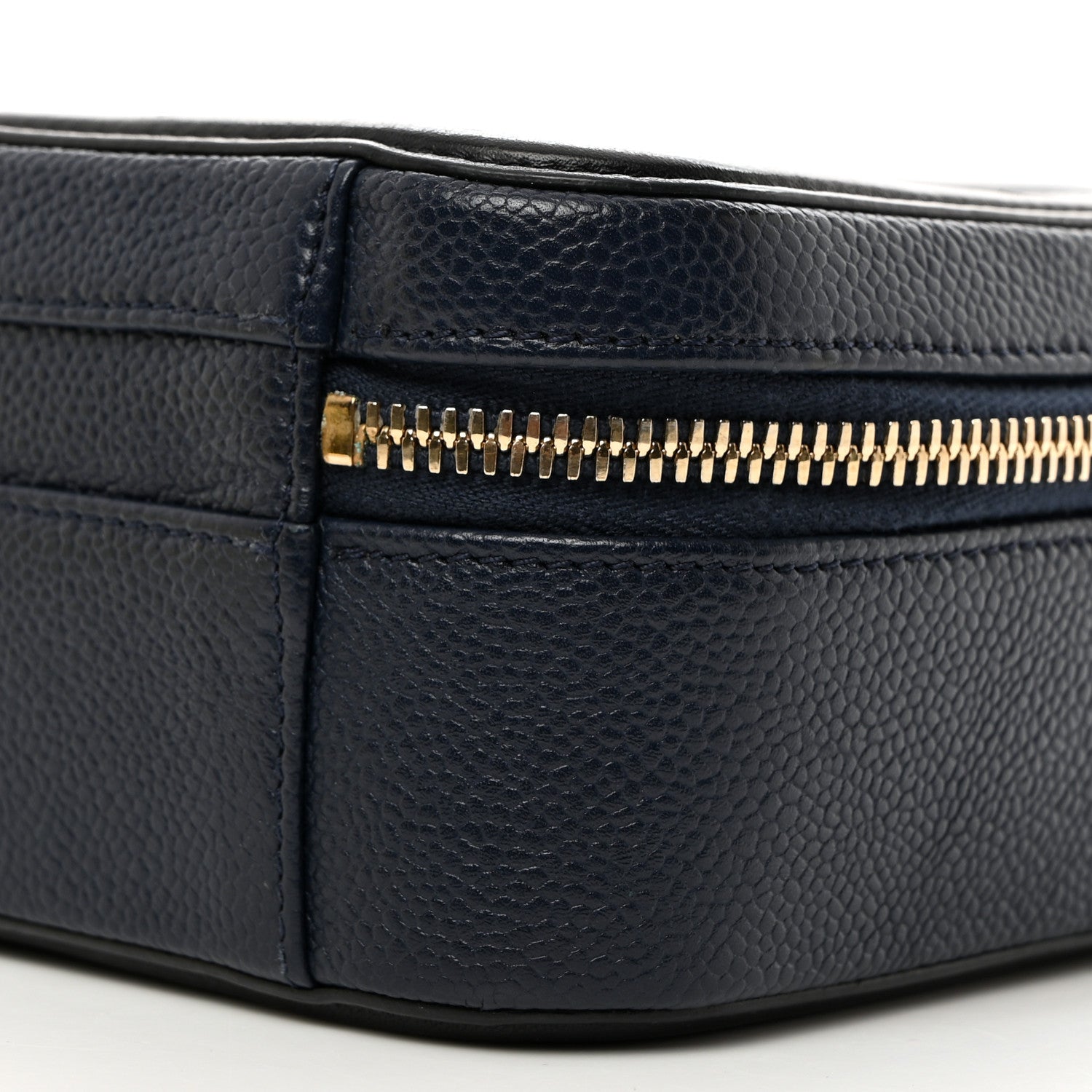 Chanel Caviar Quilted Medium CC Filigree Vanity Case Navy Black 10 of 10