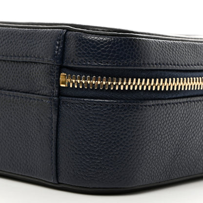 Chanel Caviar Quilted Medium CC Filigree Vanity Case Navy Black 10 of 10