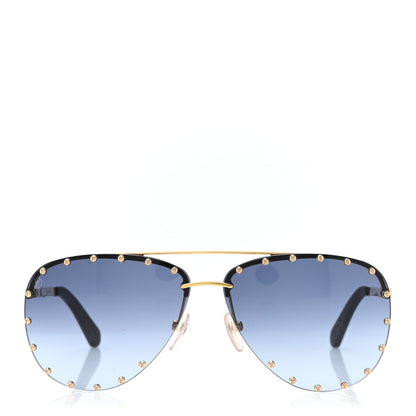 Louis Vuitton The Party Aviator Gradient Sunglasses Z2349U Blue 2 of 7