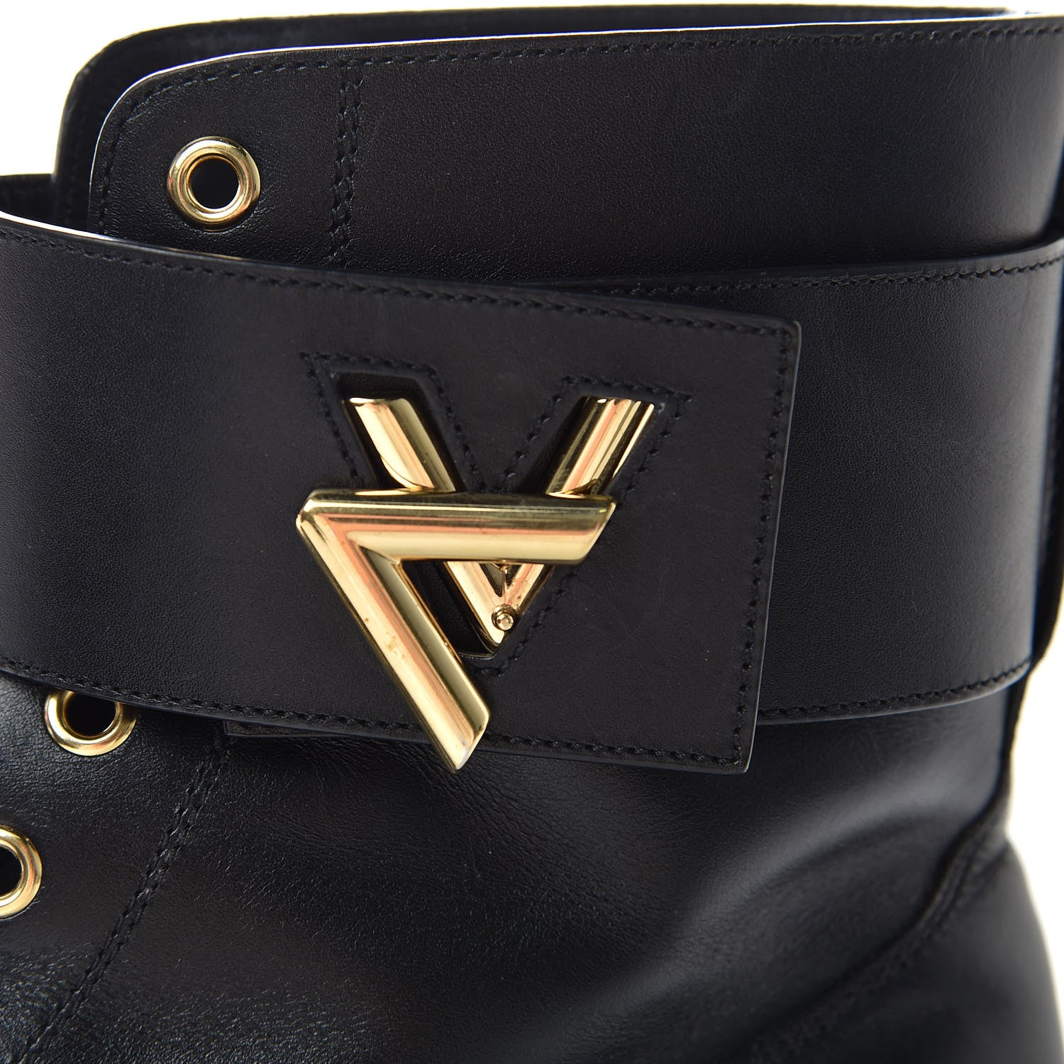 Louis Vuitton Calfskin Wonderland Ranger Boots 39 Black 10 of 14