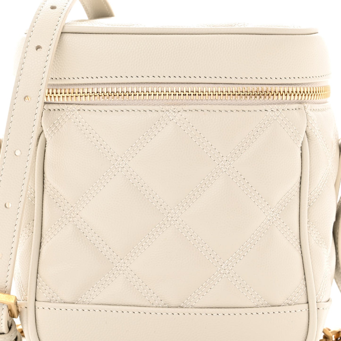 Grain de Poudre Quilted 80's Vanity Bag Crema Soft