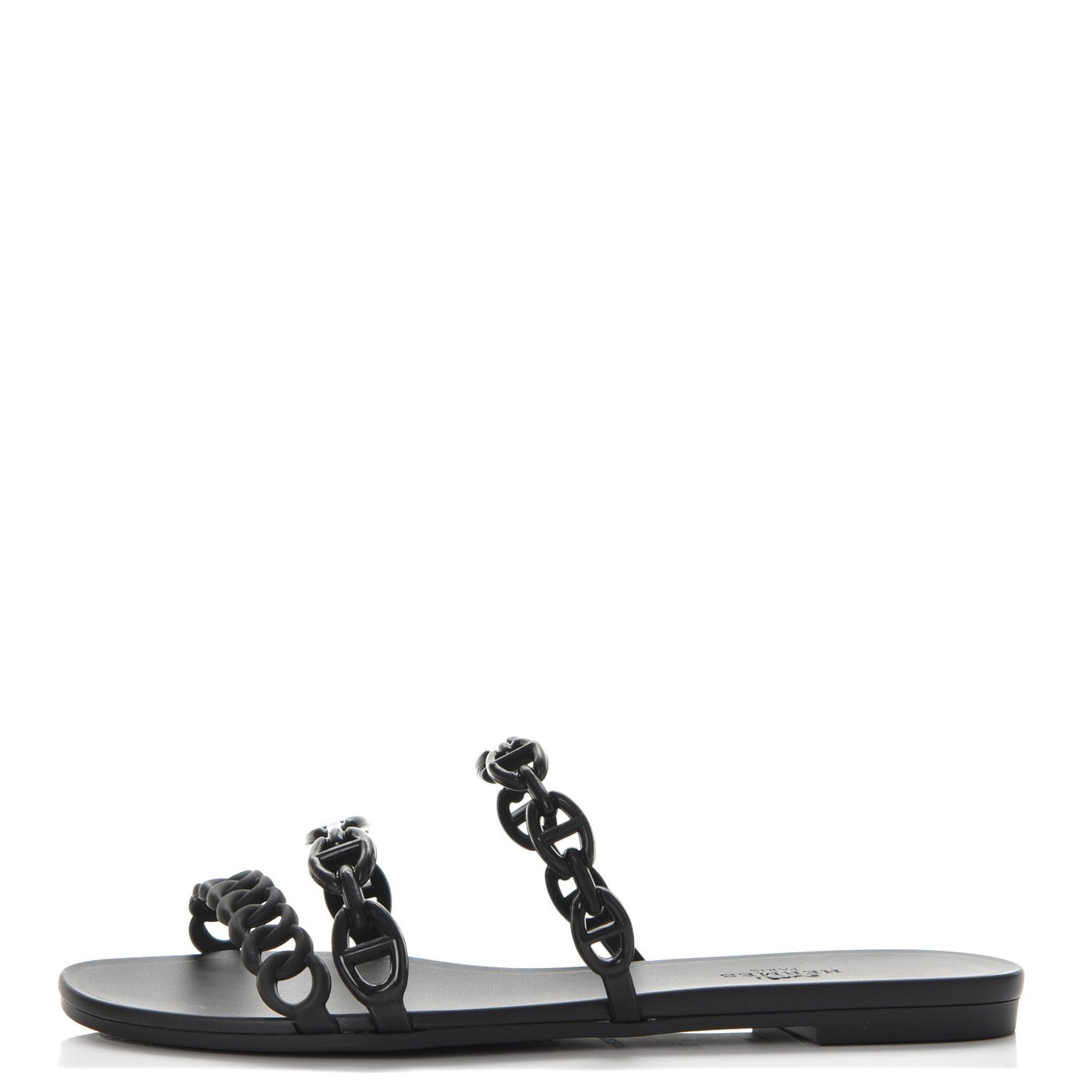 Rubber Chaine d'Ancre Rivage Sandals 35 Black