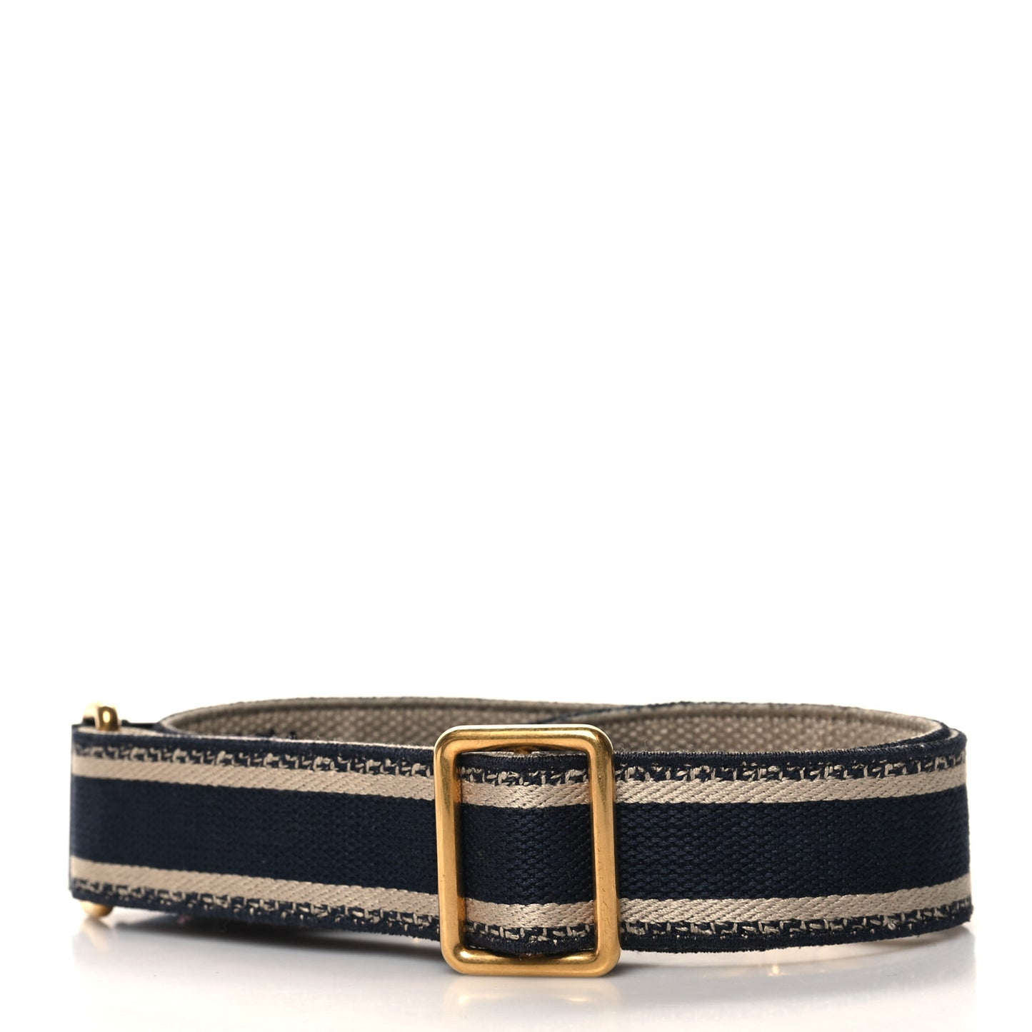 Canvas Embroidered Shoulder Strap Blue