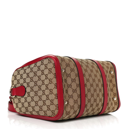 Gucci Monogram Medium Joy Boston Hibiscus Red 4 of 14