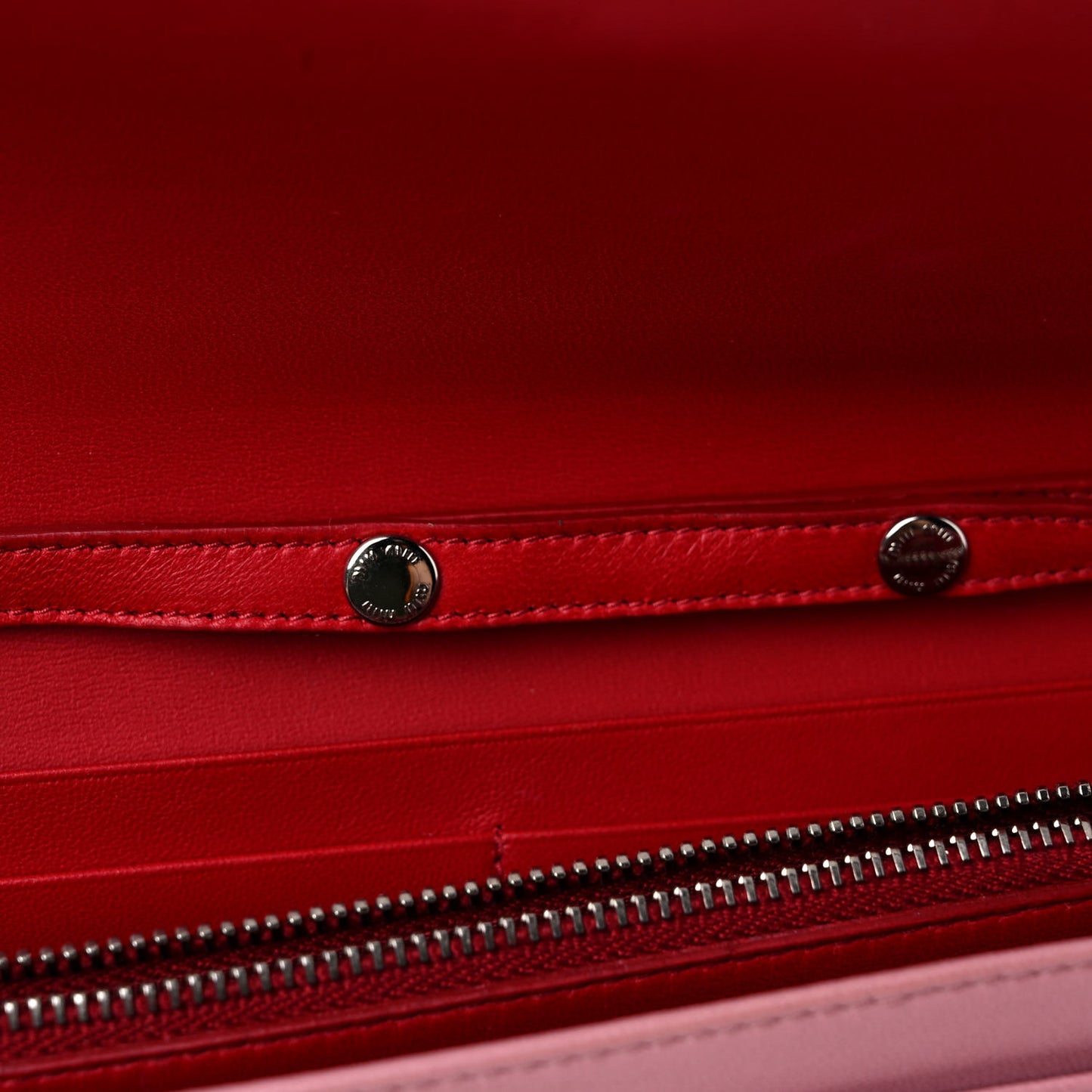 Nappa Matelasse Crystal Cherry Wallet On Chain Rosa