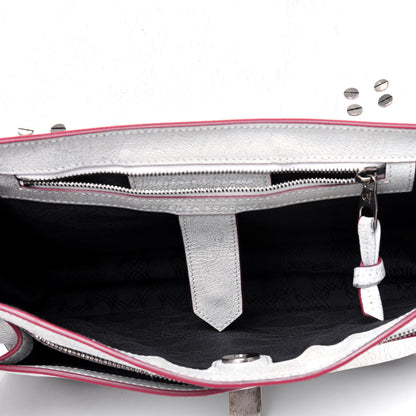 Proenza Schouler Crackle Calfskin PS1 Medium Satchel White 6 of 24