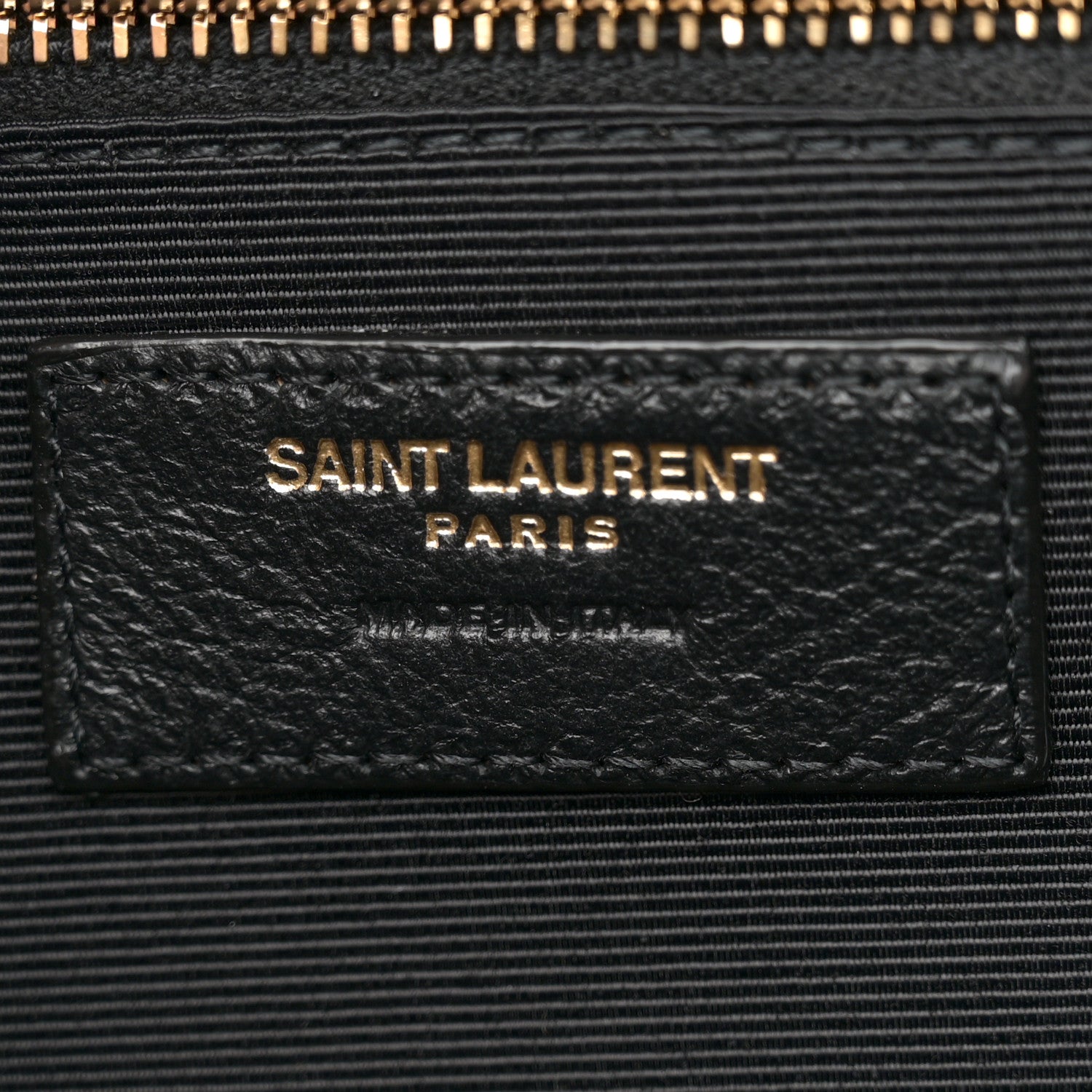 Saint Laurent Grain De Poudre Mixed Matelasse Large Triquilt Monogram Satchel Dark Beige 6 of 13