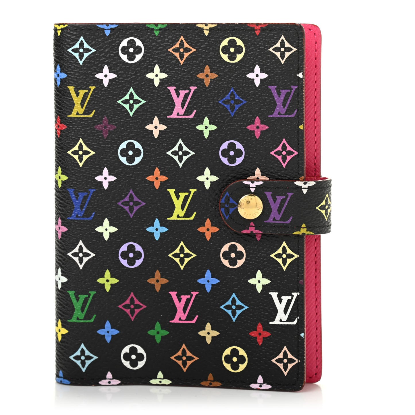 Monogram Multicolor Small Ring Agenda Cover Black Grenade