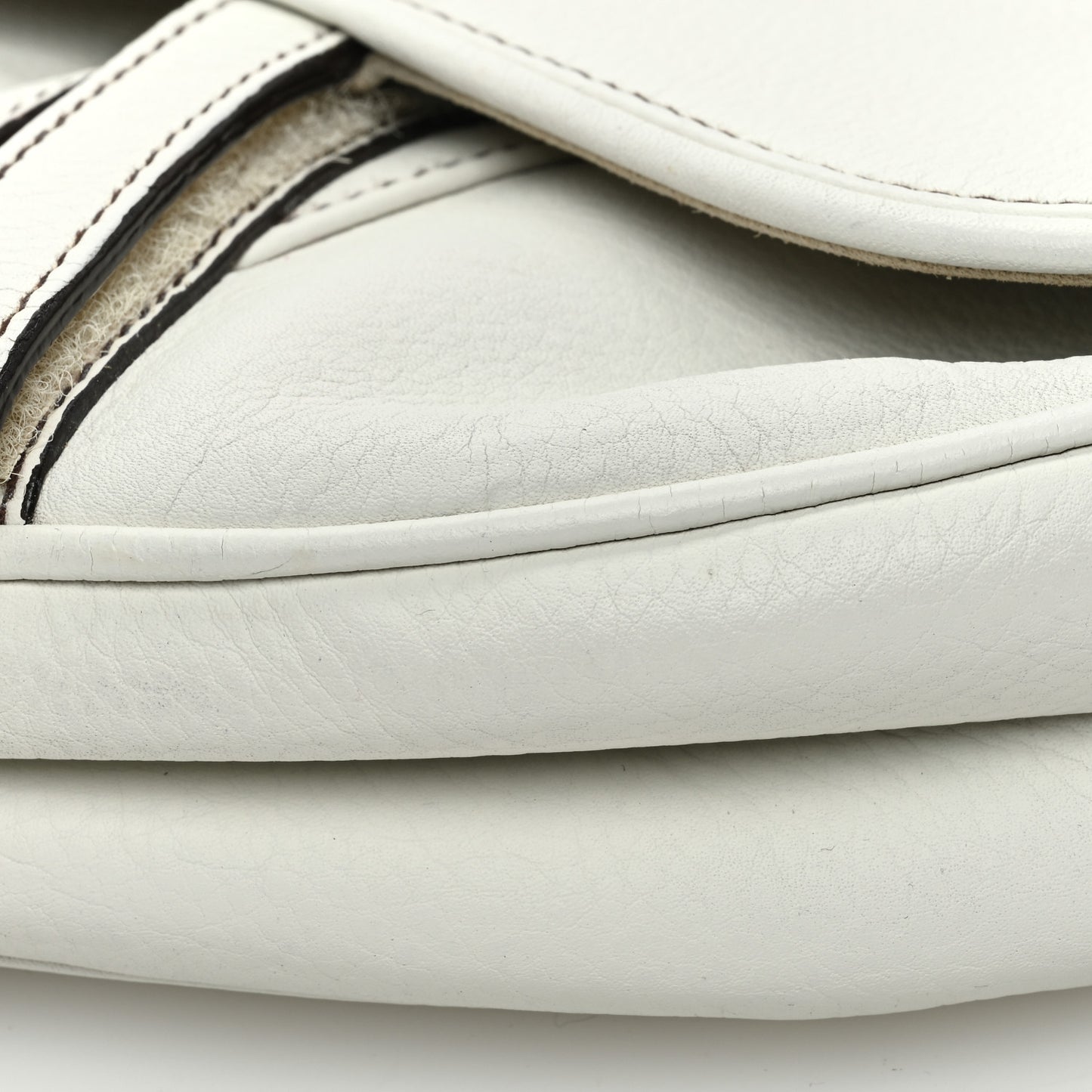 Calfskin Saddle Bag White