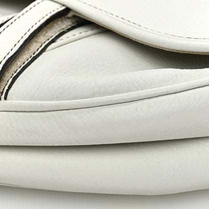 Christian Dior Calfskin Saddle Bag White 10 of 13