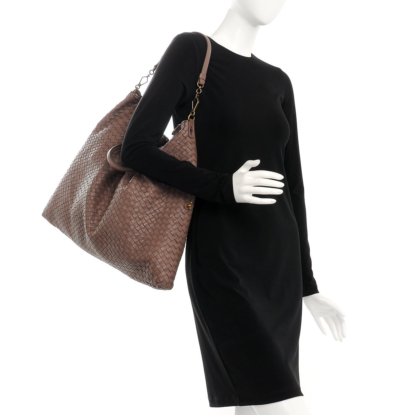 Nappa Intrecciato Maxi Convertible Tote Elephant