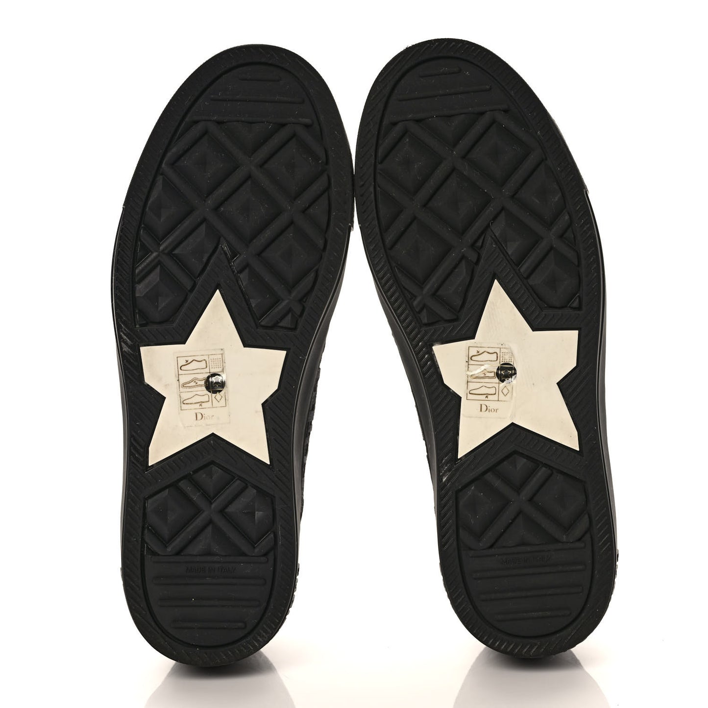 Canvas Walk'N'Dior Low Top Sneakers 36.5 Black