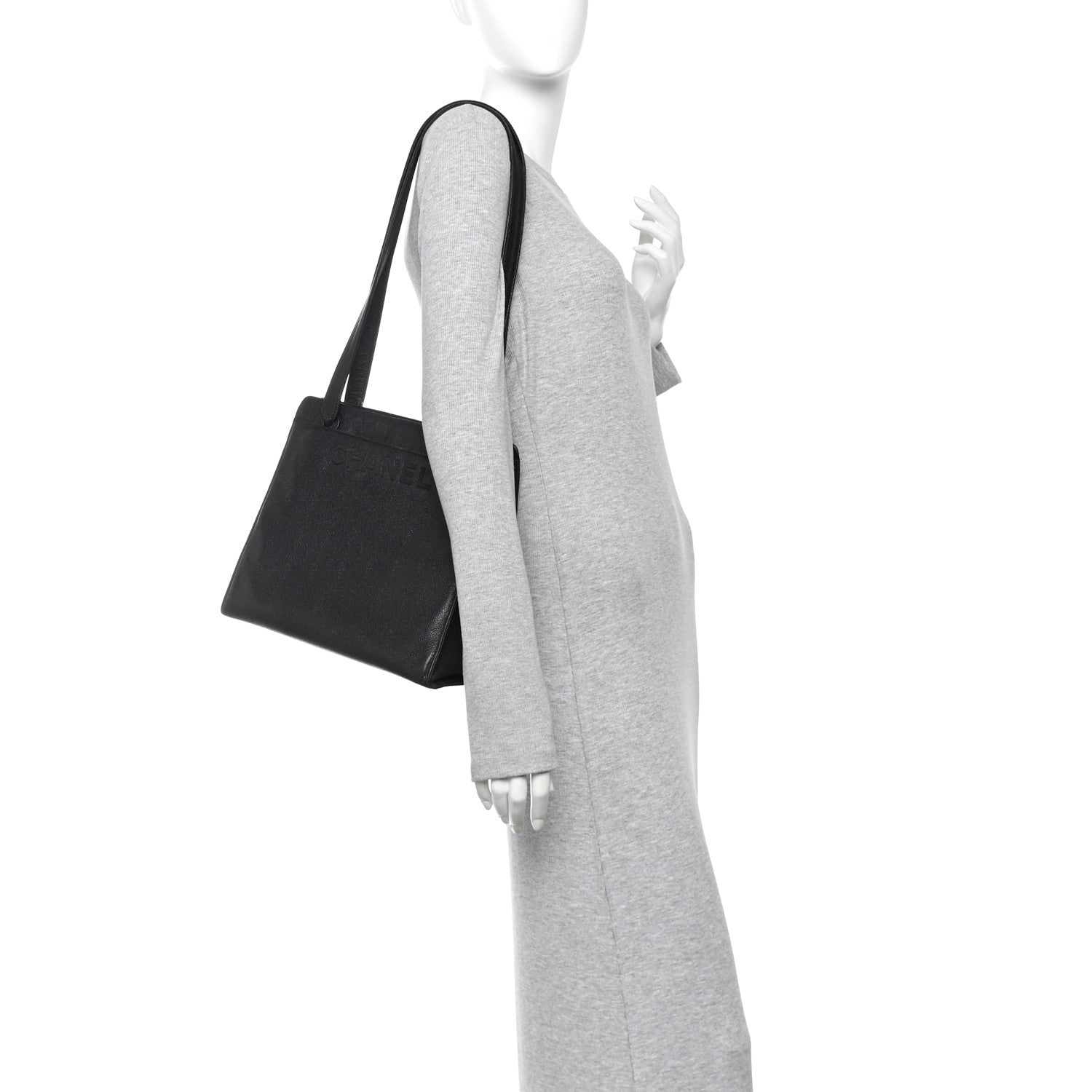 Chanel Caviar Shoulder Bag Black 2 of 12