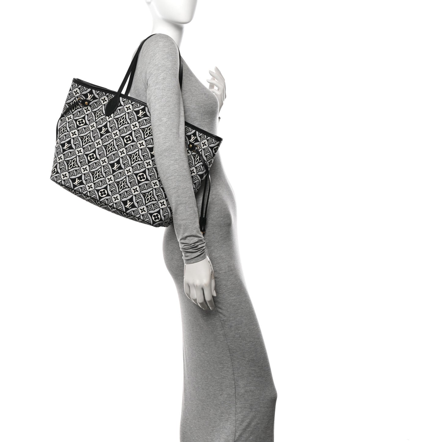 Jacquard Since 1854 Neverfull MM Grey