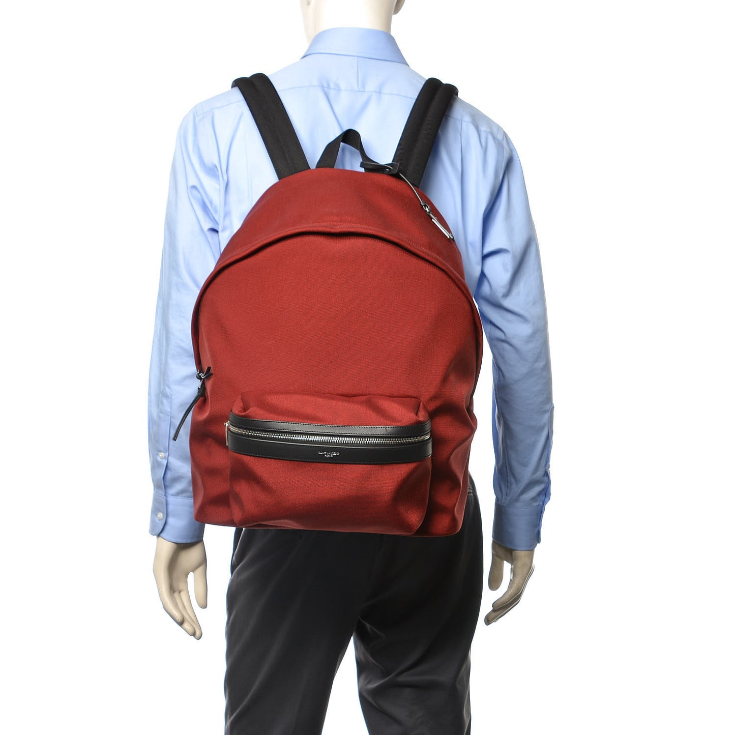 Canvas Nylon Giant City Backpack Red