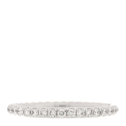 David Yurman 18K White Gold Diamond 2mm Cable Collectibles Band Ring 57 8 1 of 4