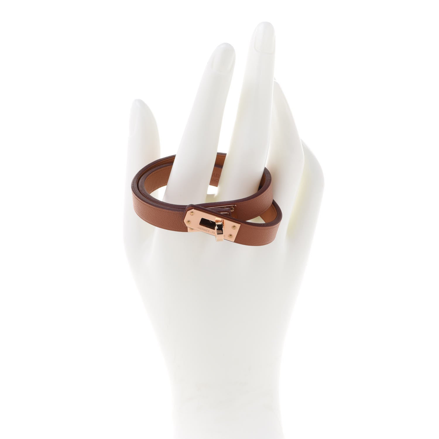 Hermes Swift Kelly Double Tour Bracelet T2 Gold 2 of 7