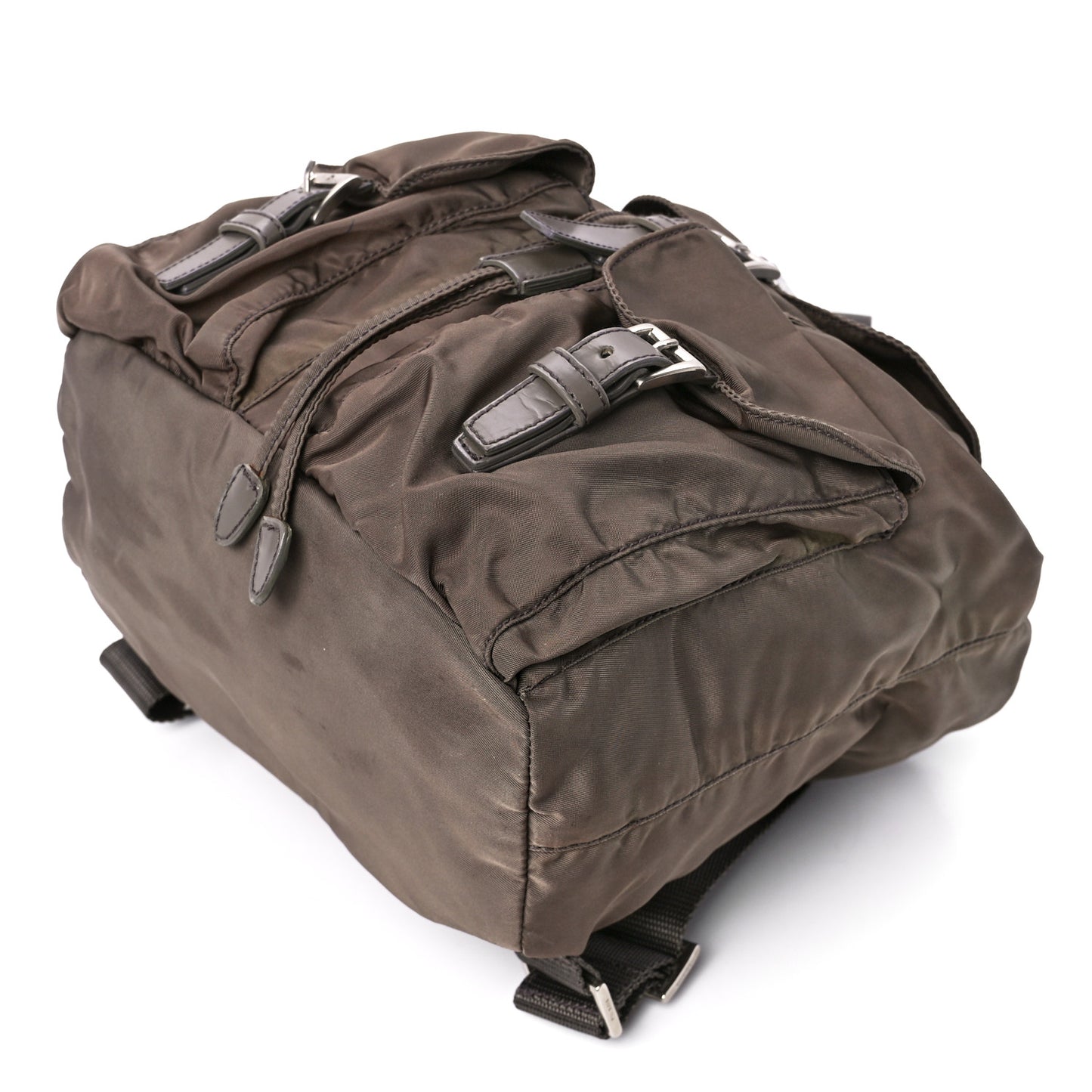 Nylon Vela Small Backpack Fumo