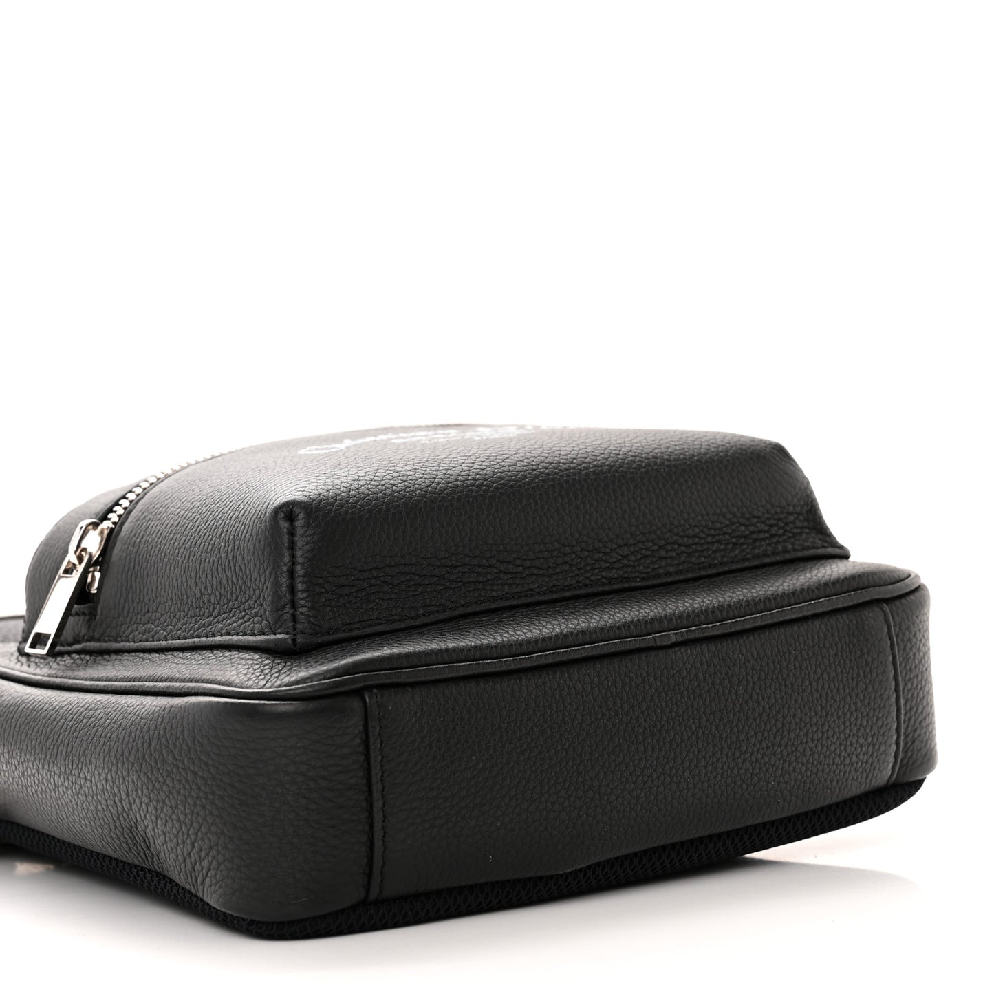 Grained Calfskin Mini Rider Backpack Black