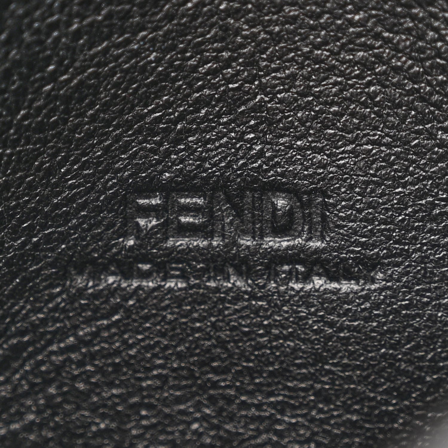 Fendi Nappa Matisse FF Embossed Nano Baguette Charm Black 6 of 10