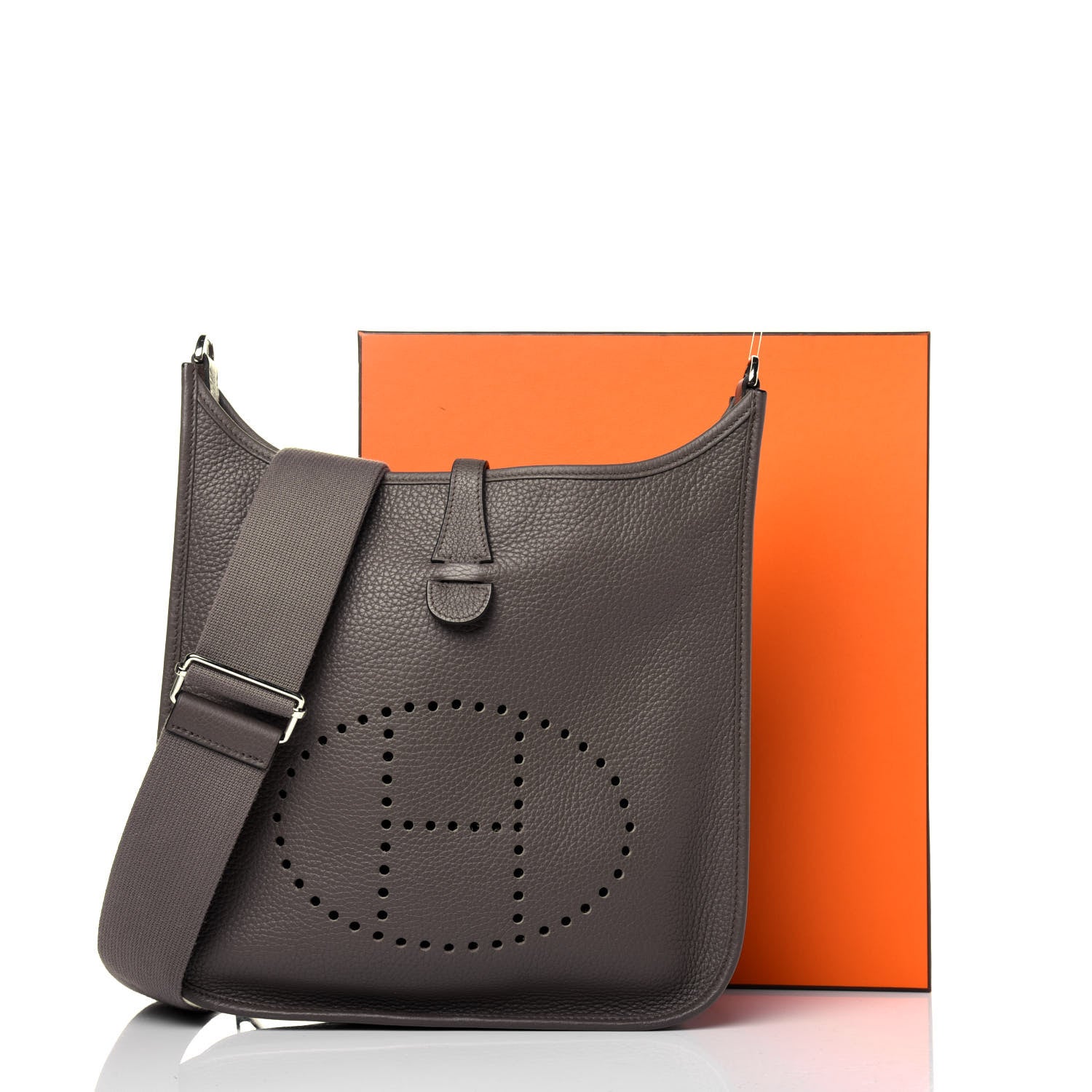 Hermes Taurillon Clemence Evelyne III PM Etain 14 of 14