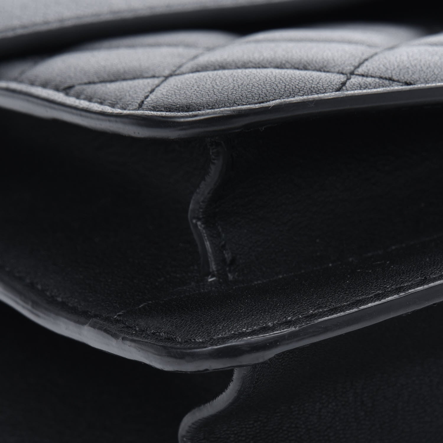 Chanel Goatskin Quilted Large CC Box Flap Black 13 of 21