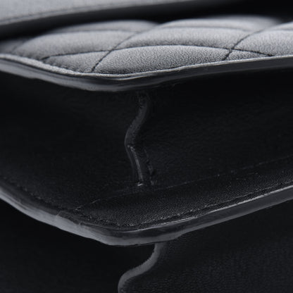Chanel Goatskin Quilted Large CC Box Flap Black 13 of 21