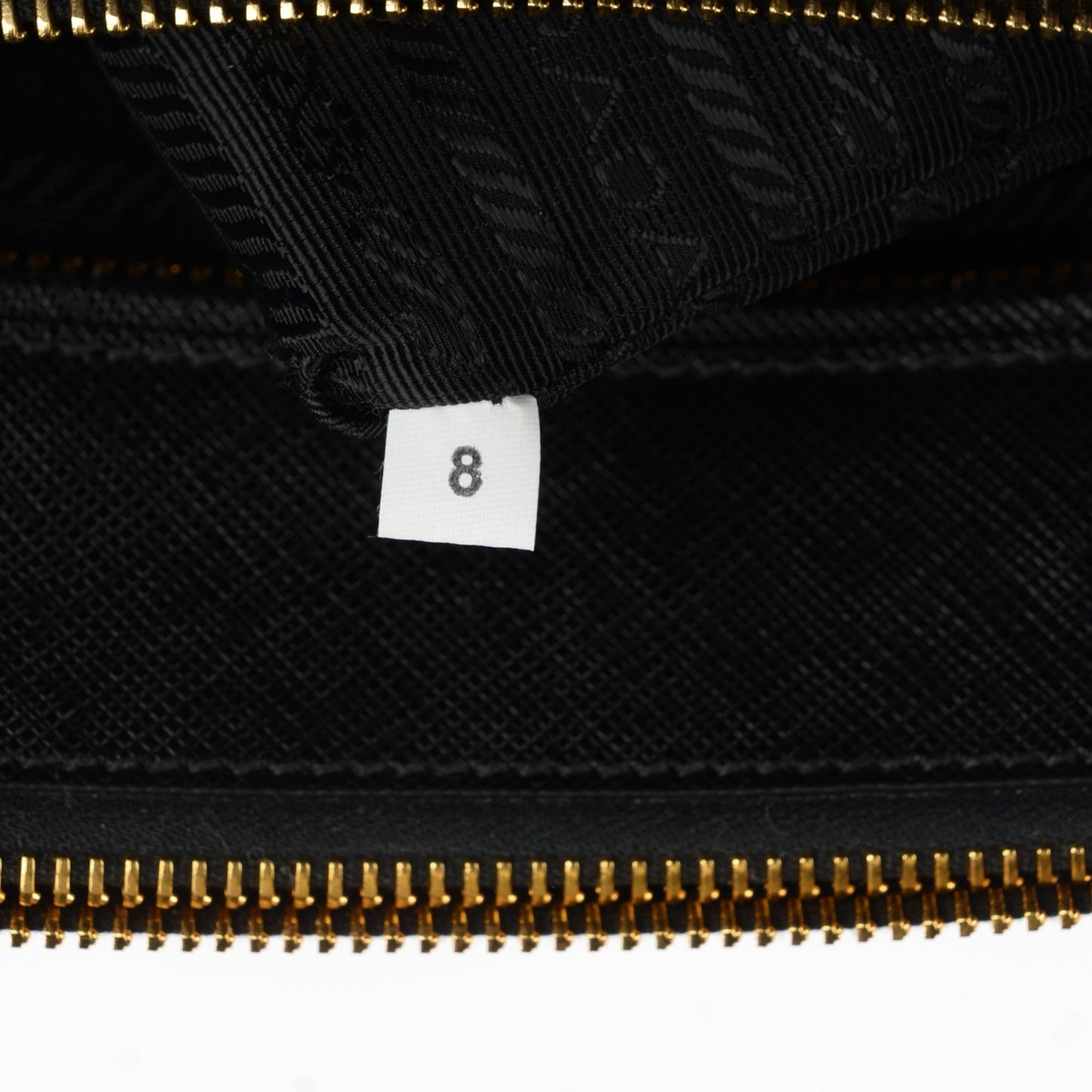 Saffiano Lux Bi-Color Medium Galleria Double Zip Tote Black Talco