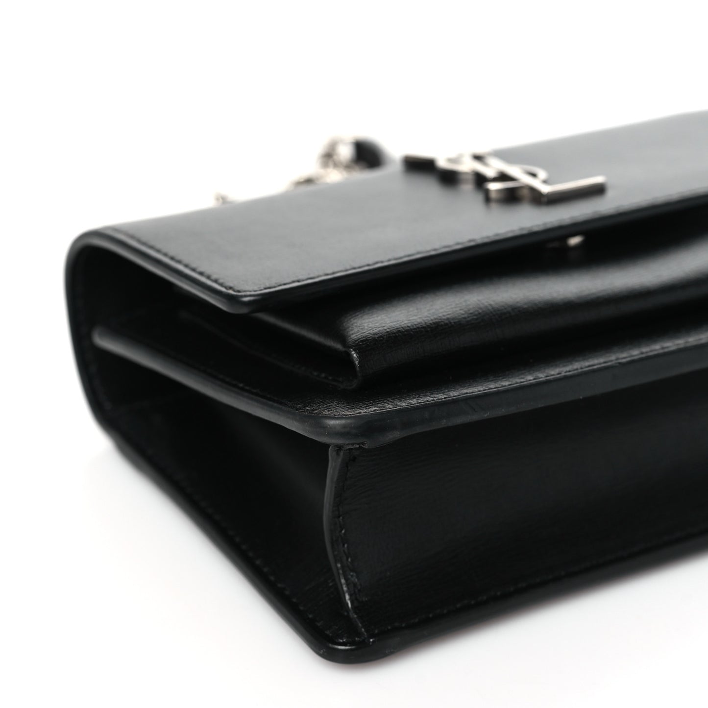 Calfskin Monogram Sunset Chain Wallet Black